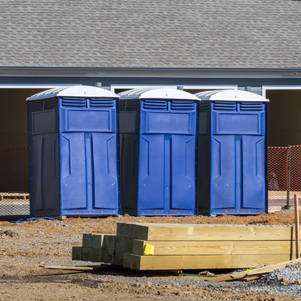 what is the expected delivery and pickup timeframe for the portable restrooms in Roseland Louisiana